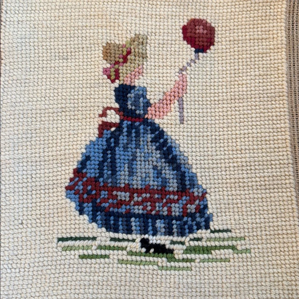 Vintage Unframed Needle Point.